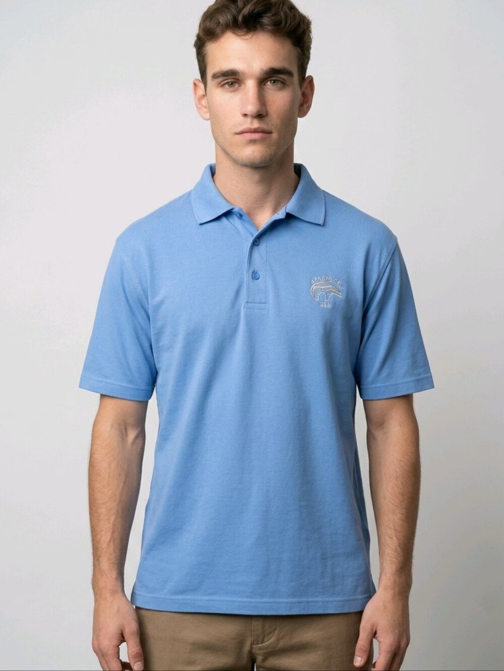 Under Armour Men's Light Blue Golf Polo